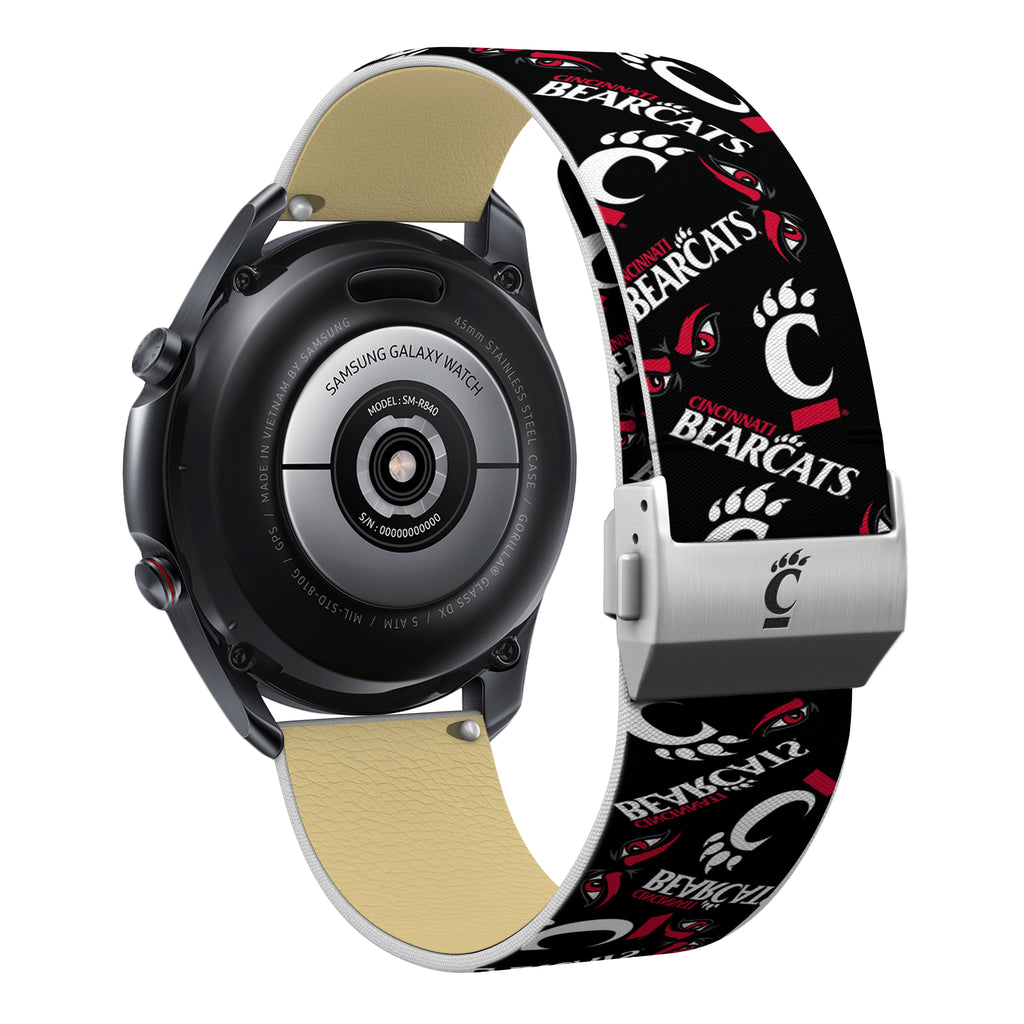 Cincinnati Bearcats Full Print Quick Change Watch Band With Engraved Buckle - AffinityBands