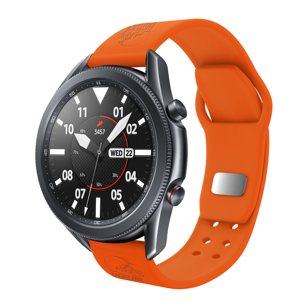 Cleveland Browns Engraved Silicone Watch Bands - AffinityBands