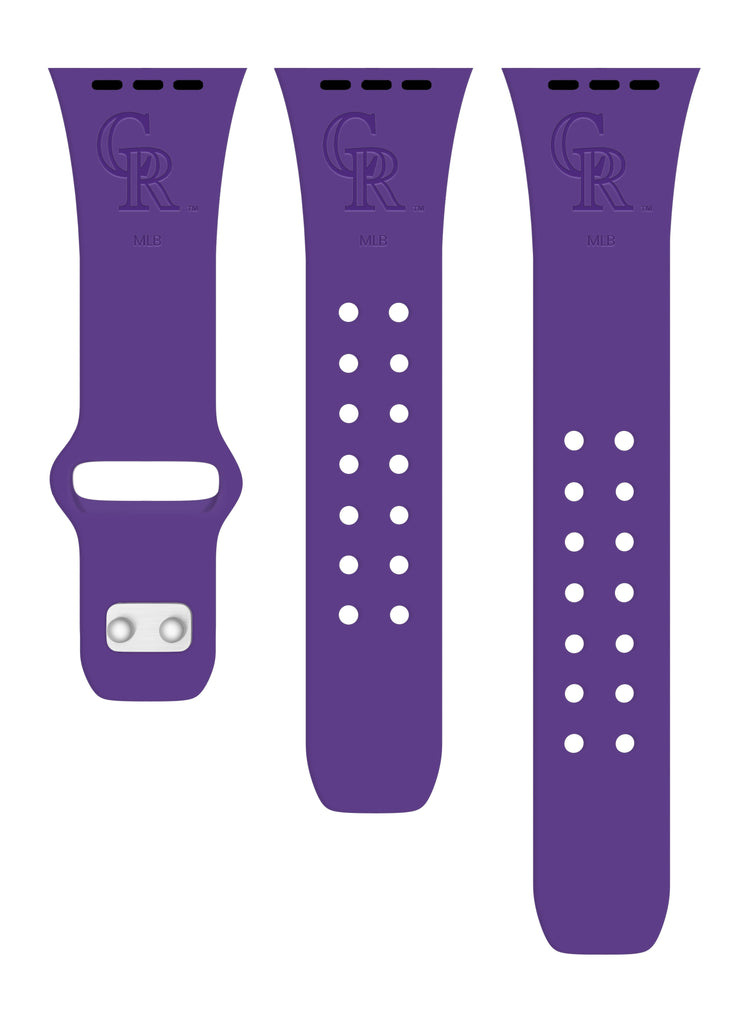 Colorado Rockies Engraved Silicone Apple Watch Band - Affinity Bands