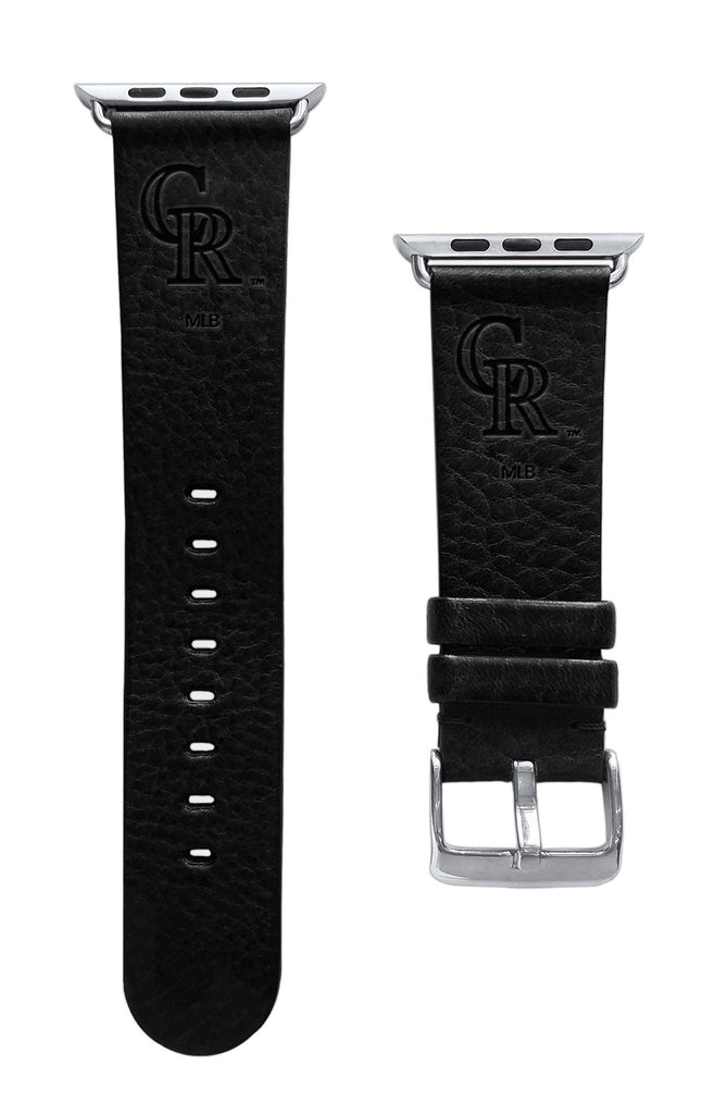 Colorado Rockies Leather Band Compatible with Apple Watch - AffinityBands