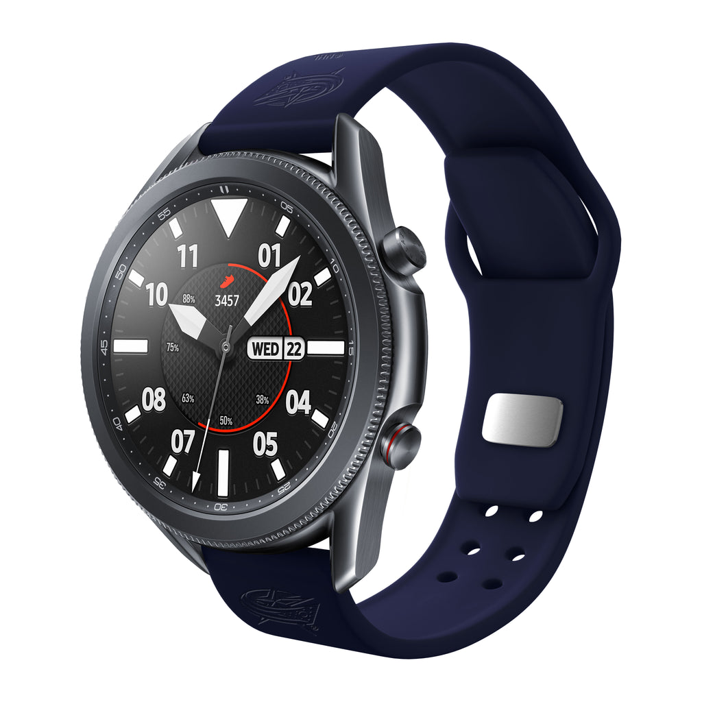 Columbus Blue Jackets Engraved Silicone Watchband - AffinityBands