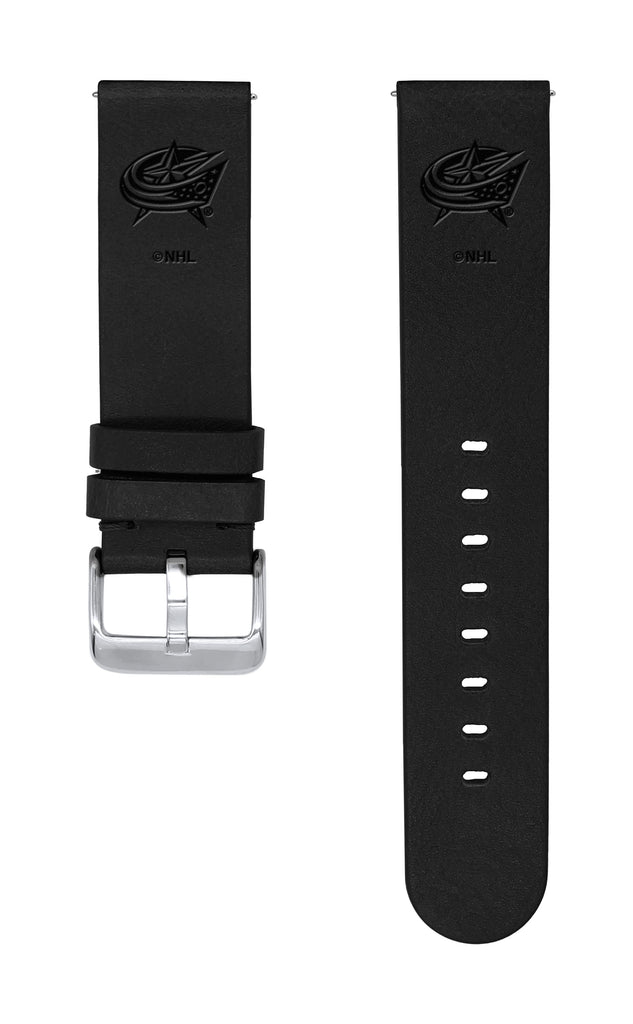 Columbus Blue Jackets Quick Change Leather Watch Band - AffinityBands