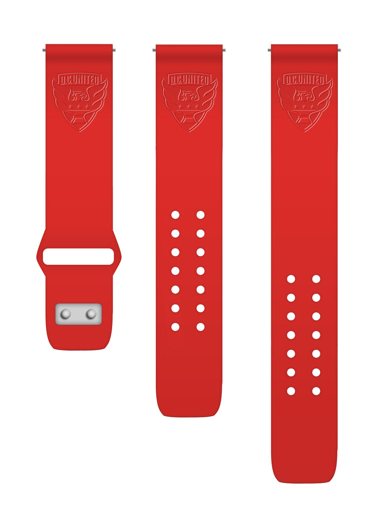 DC United Engraved Silicone Watchband - AffinityBands