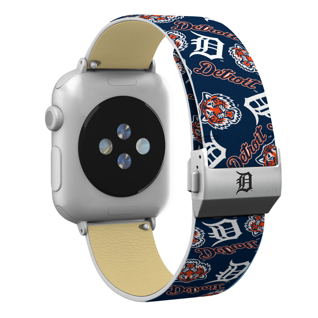 Detroit Tigers Full Print Watch Band With Engraved Buckle - AffinityBands