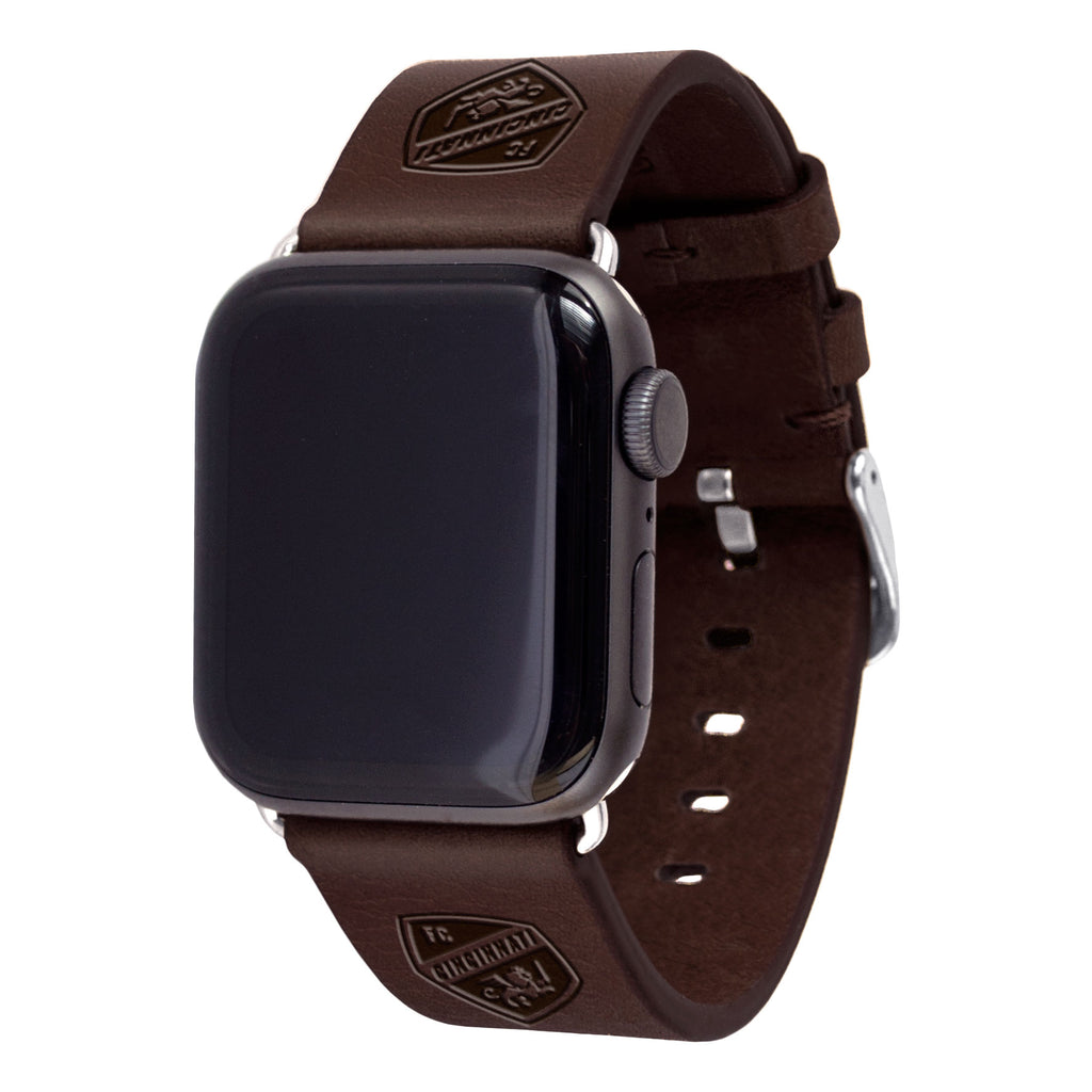 FC Cincinnati Leather Apple Watch Band - AffinityBands