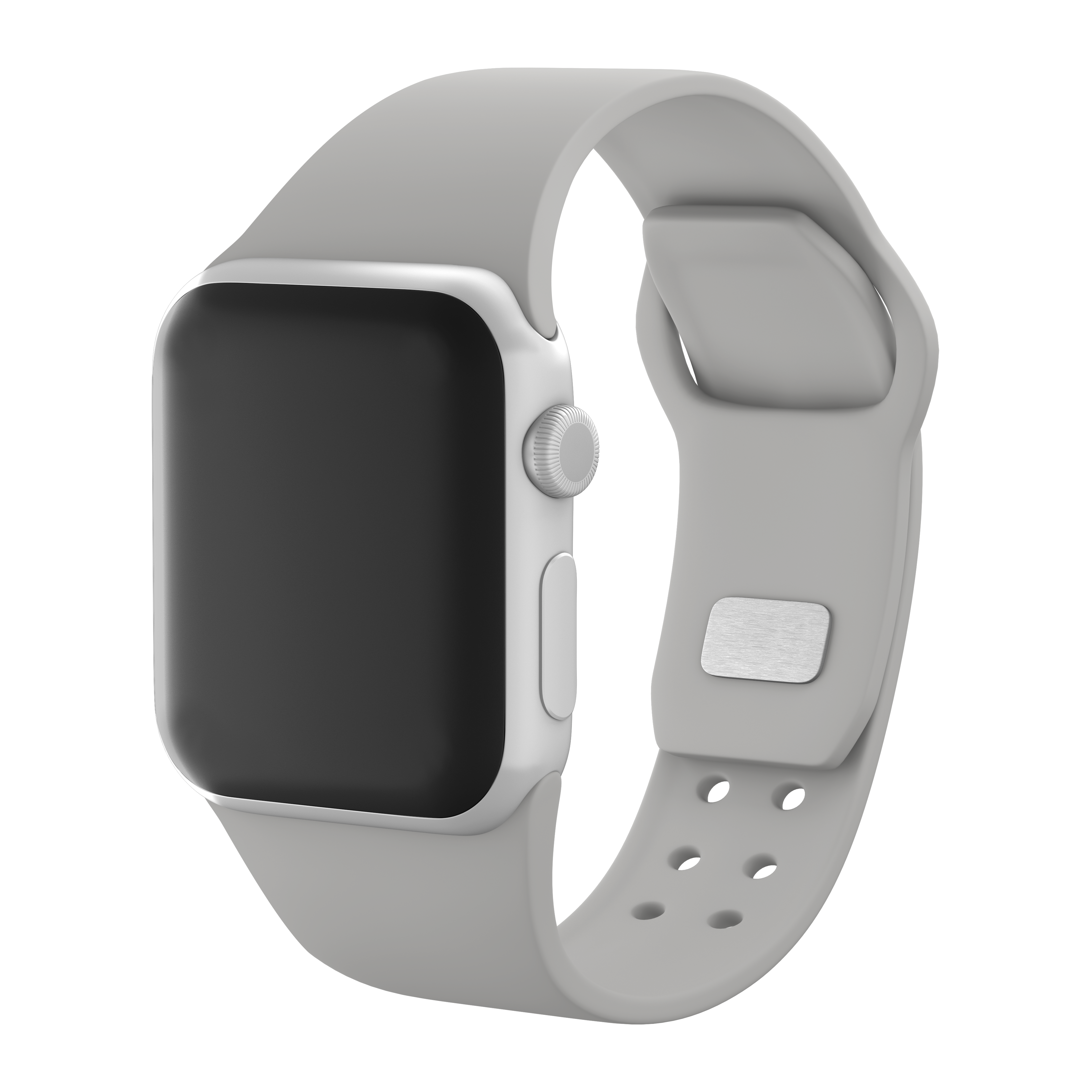 Gray Silicone Sport Apple Watch Band