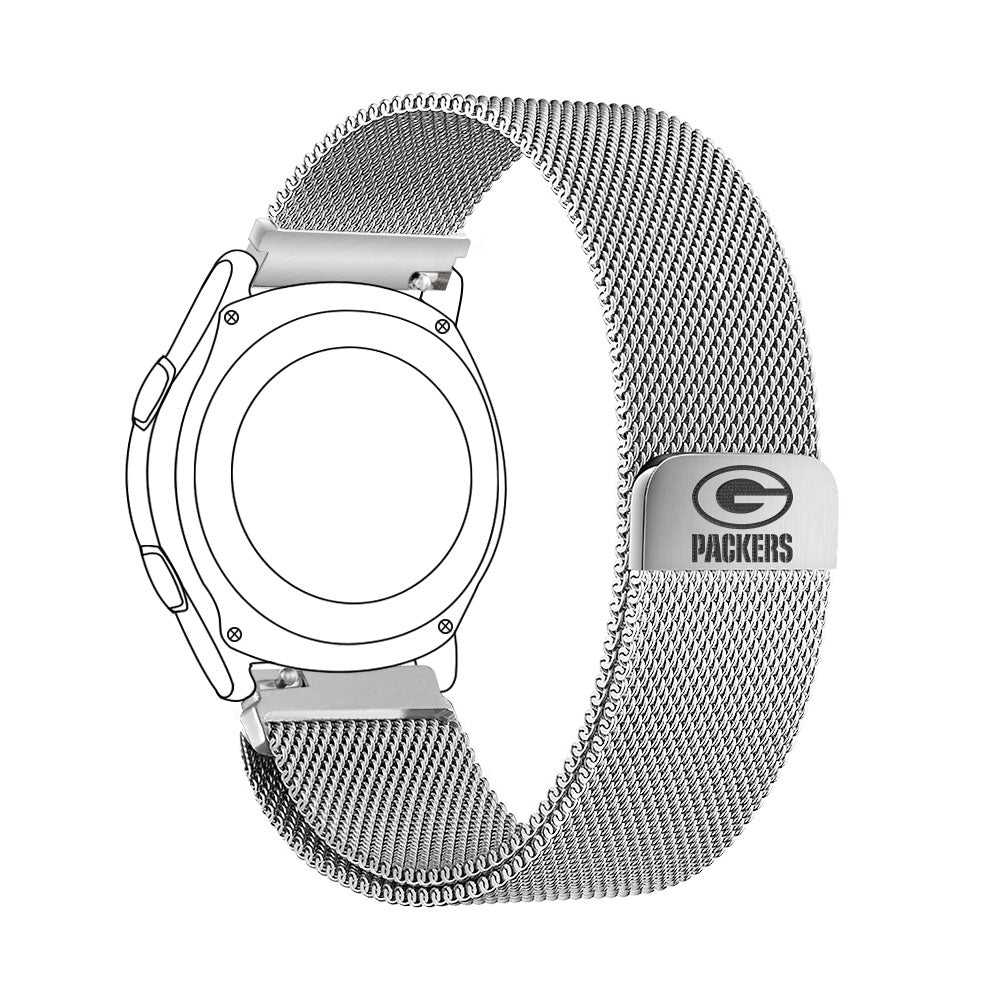 Green Bay Packers Quick Change Stainless Steel Watch Band - AffinityBands