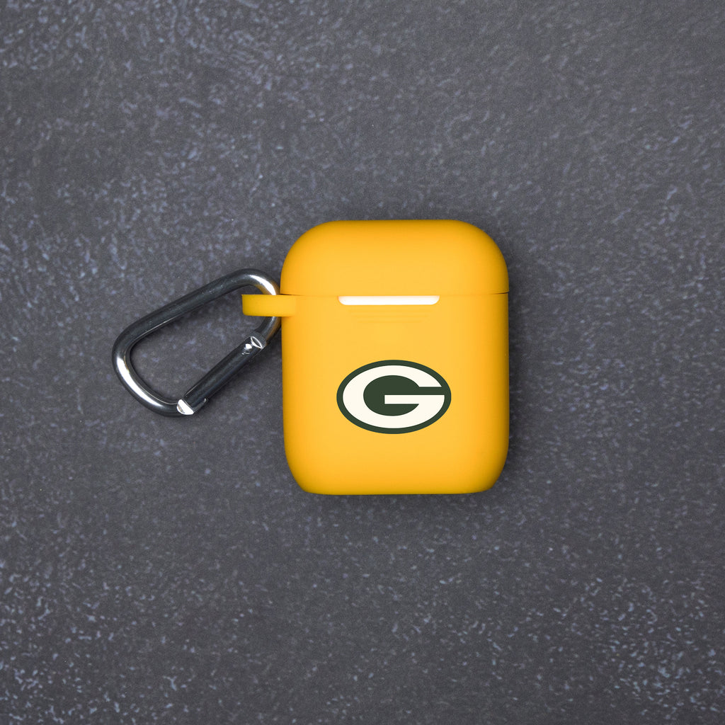 GAME TIME Green Bay Packers Silicone Case Cover Compatible with Apple  AirPods Battery Case Green