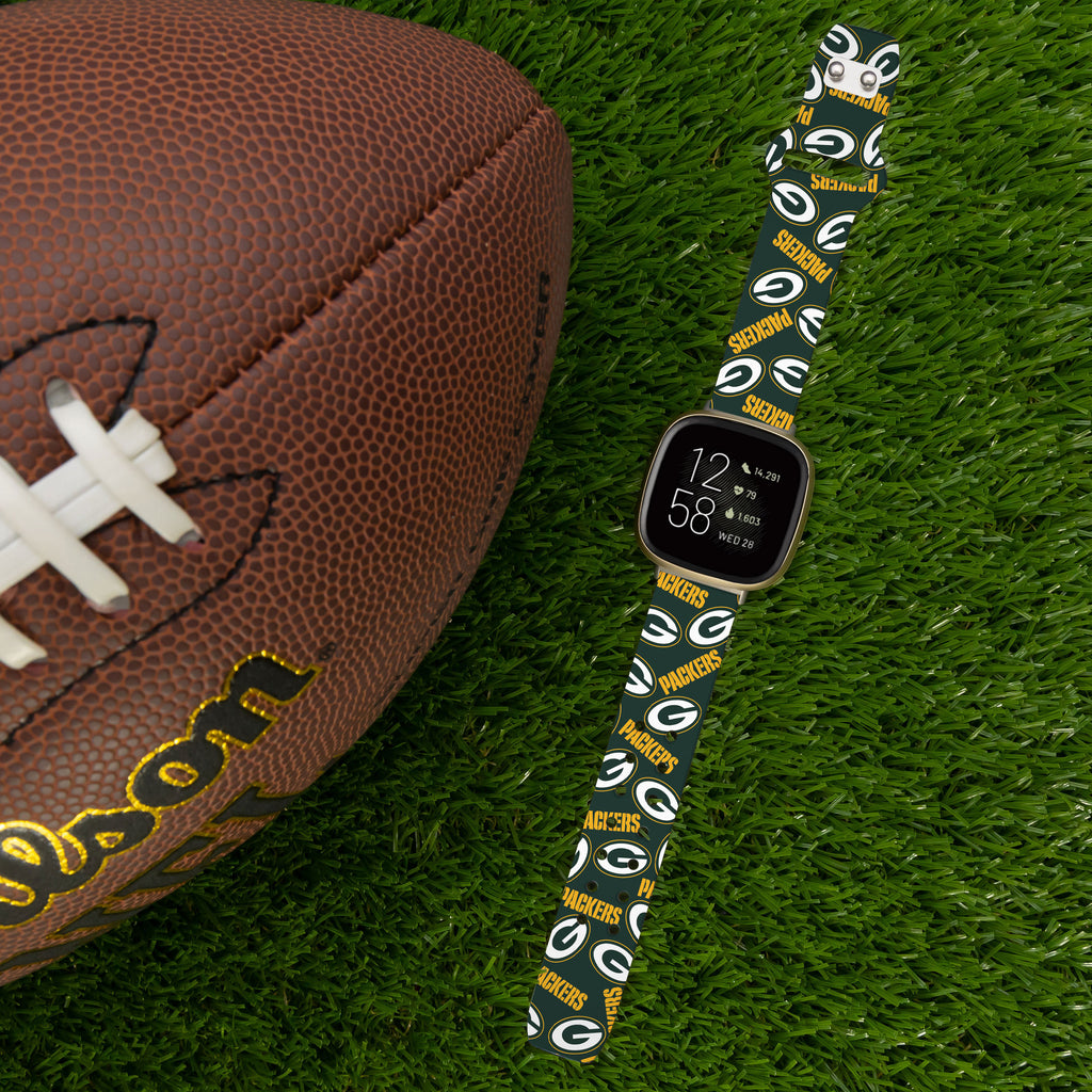 Green Bay Packers Signature Series FitBit Watch Band - Game Time Bands