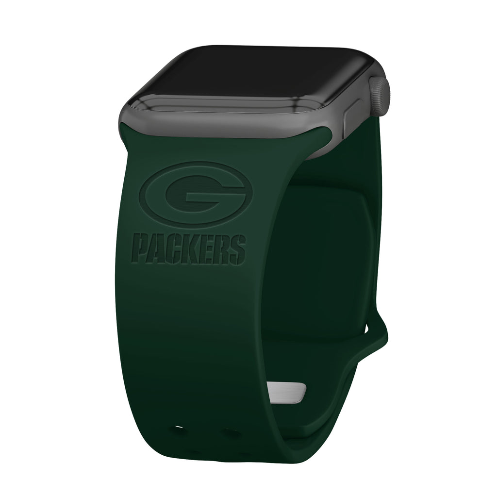 Nfl Green Bay Packers Apple Watch Compatible Leather Band - Brown