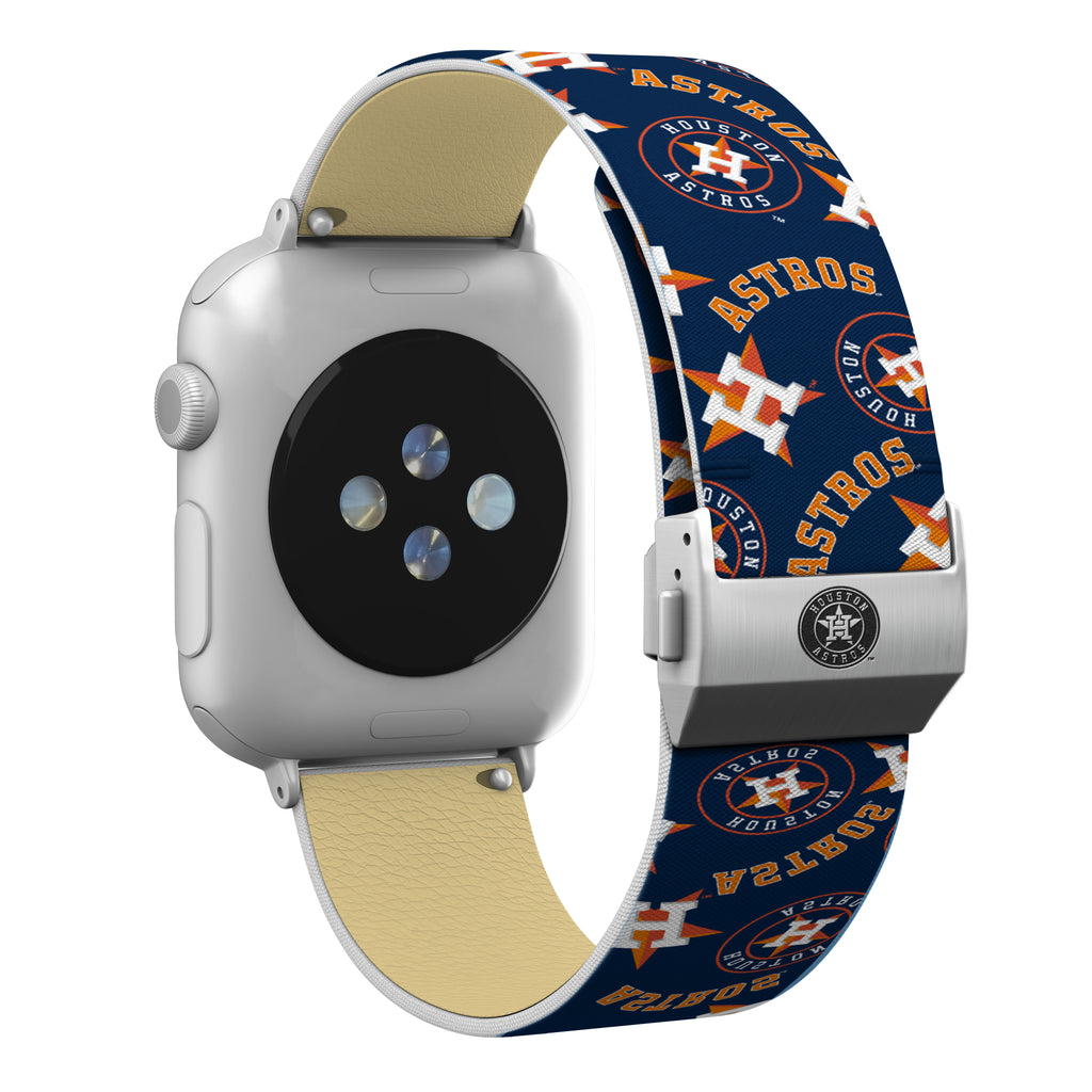 Houston Astros Full Print Watch Band  With Engraved Buckle - AffinityBands