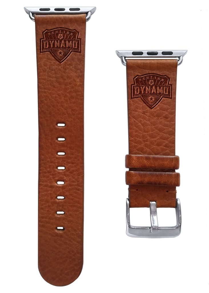 Houston Dynamo Leather Apple Watch Band - AffinityBands