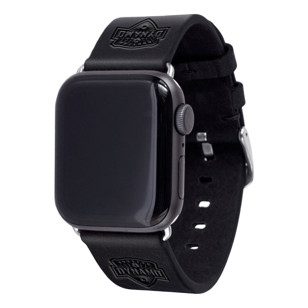 Houston Dynamo Leather Apple Watch Band - AffinityBands
