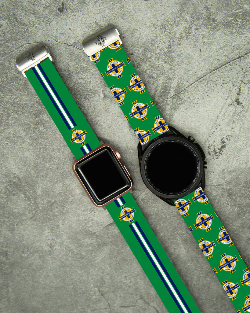 Northern Ireland National Team Full Print Watch Band With Engraved Buckle - Affinity Bands