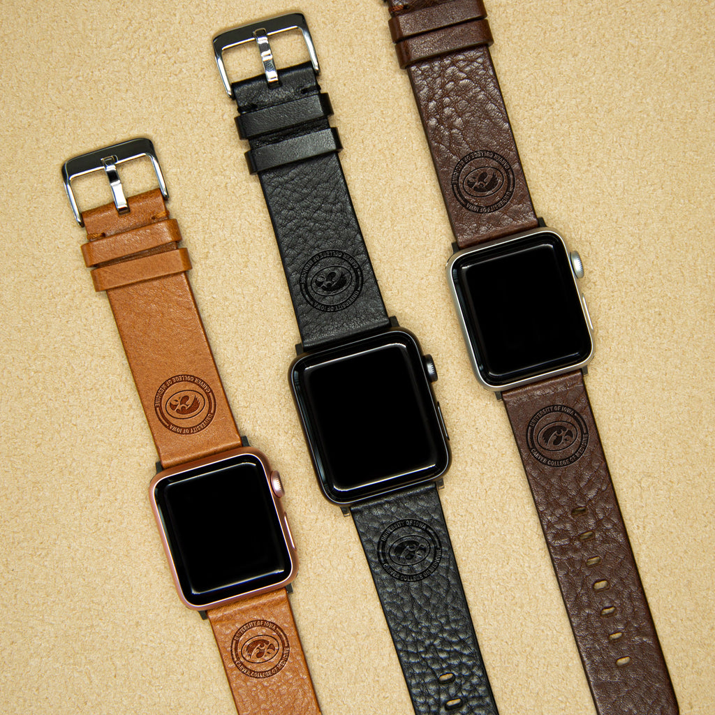 Carver College of Medicine Leather Apple Watch Band – Affinity Bands