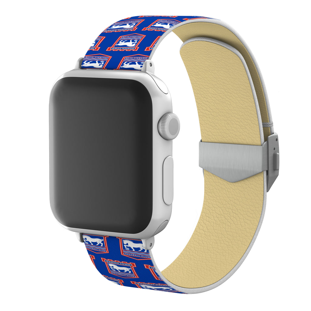 Ipswich Town FC Full Print Watch Band With Engraved Buckle - Affinity Bands