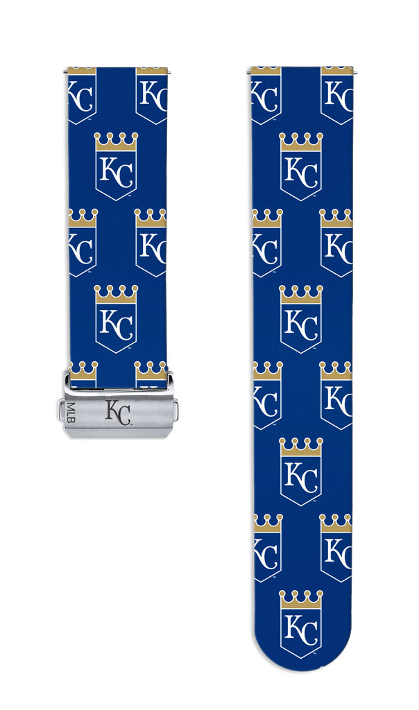 Kansas City Royals Full Print Quick Change Watch Band With Engraved Buckle - AffinityBands