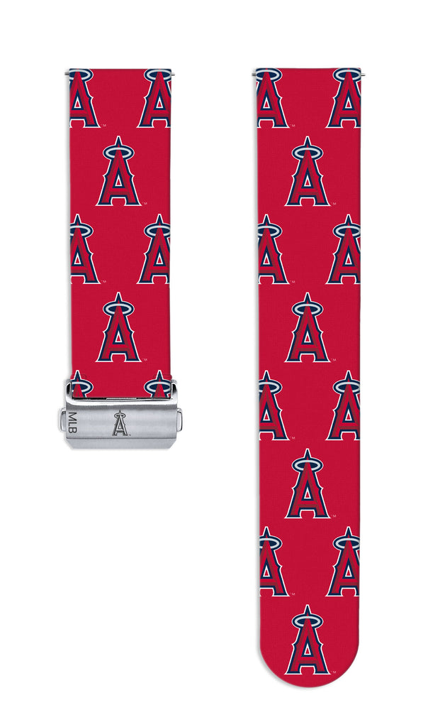 Los Angeles Angels Full Print Quick Change Watch Band With Engraved Buckle - AffinityBands