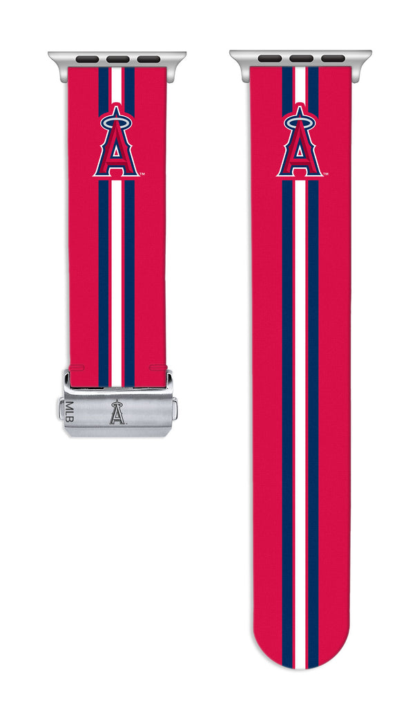 Los Angeles Angels Full Print Watch Band With Engraved Buckle - AffinityBands