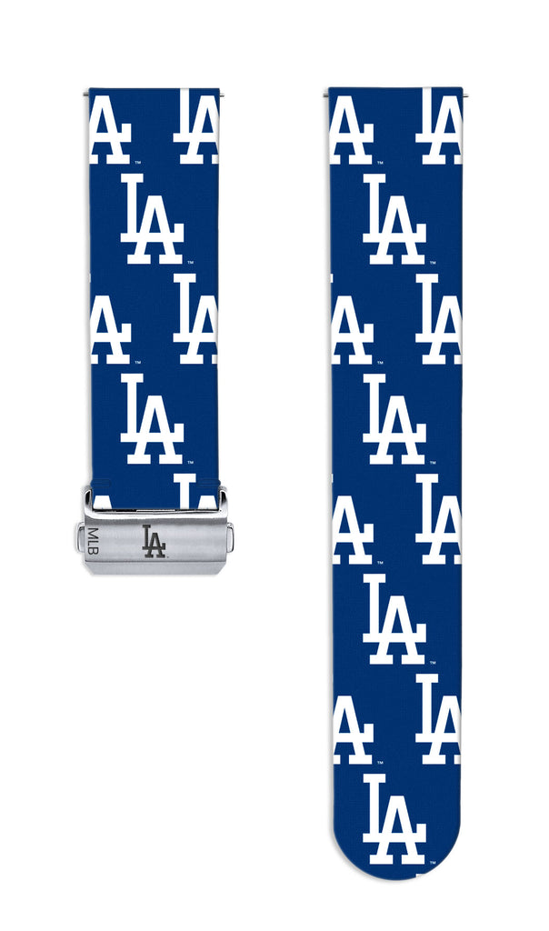 Los Angeles Dodgers Full Print Quick Change Watch Band With Engraved Buckle - AffinityBands