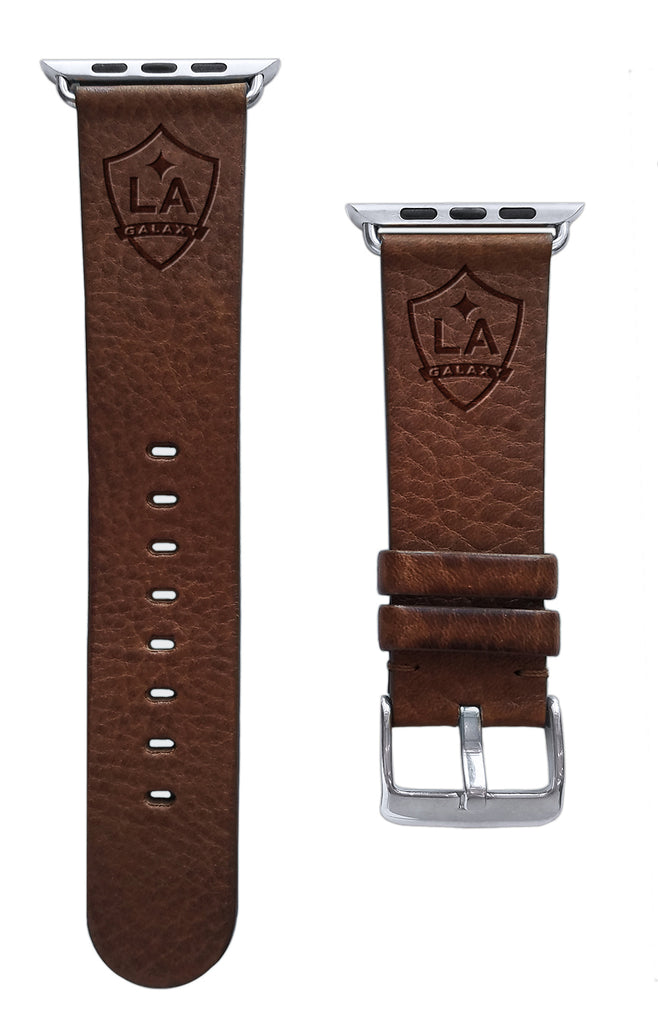 L.A. Galaxy Leather Apple Watch Band - AffinityBands