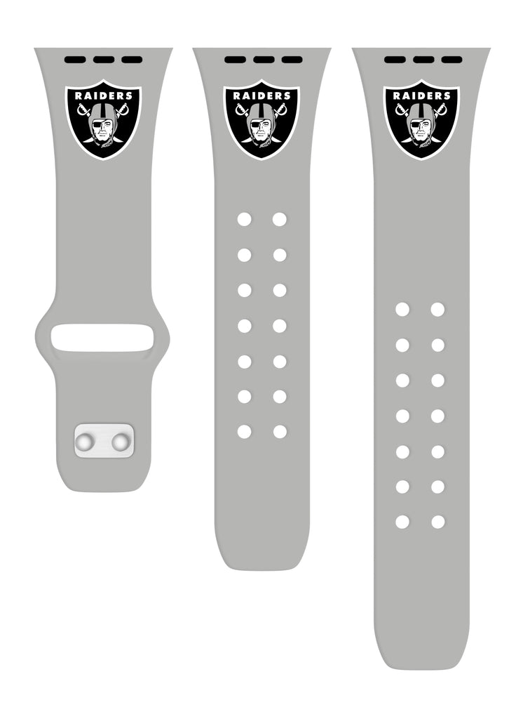 Game Time Las Vegas Raiders Silicone Apple Watch Band Black / 42/44/45mm