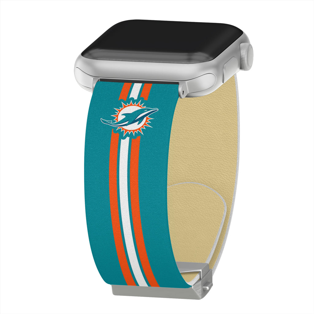 Game Time Miami Dolphins Silicone Apple Watch Band