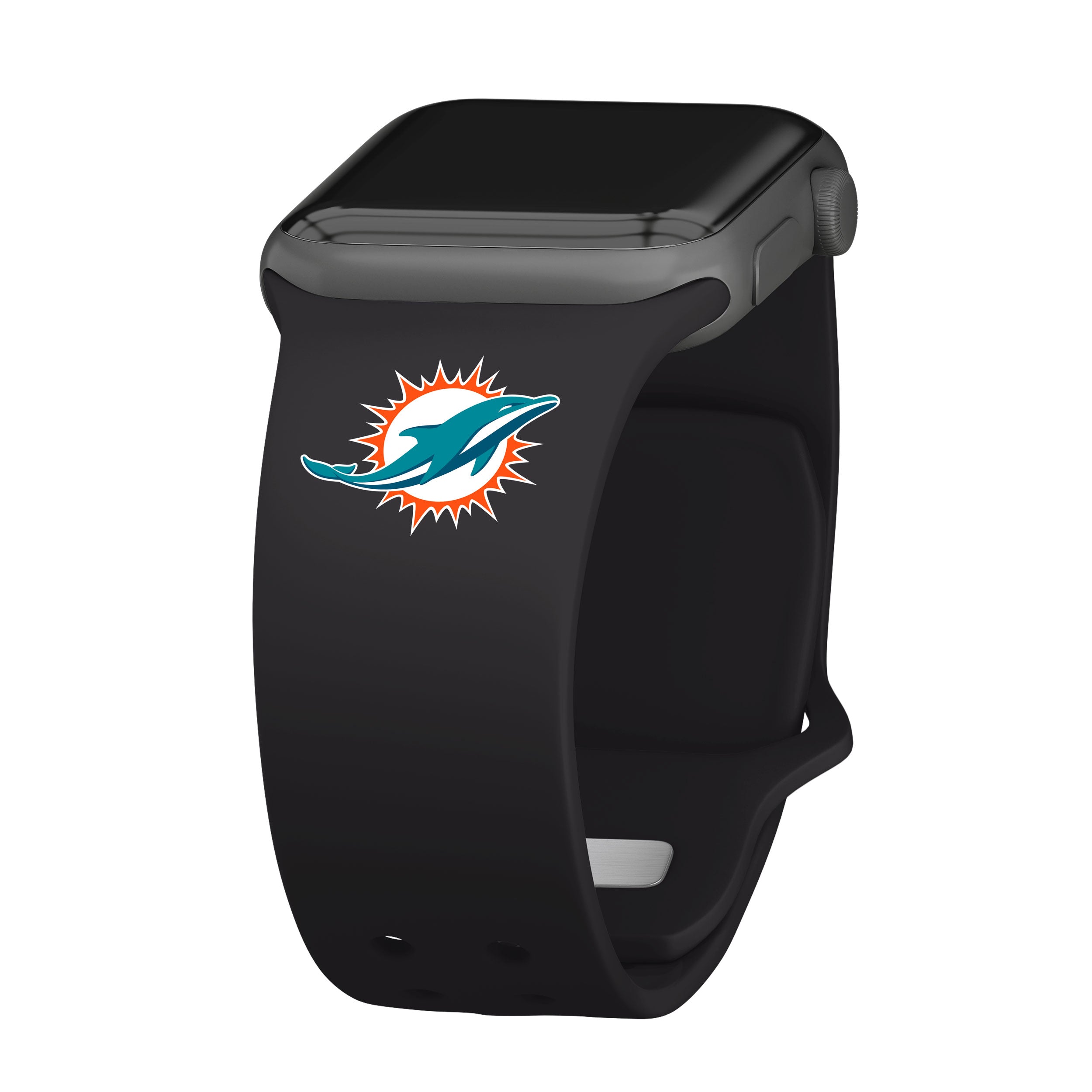 : Game Time Miami Dolphins Silicone Watch Band