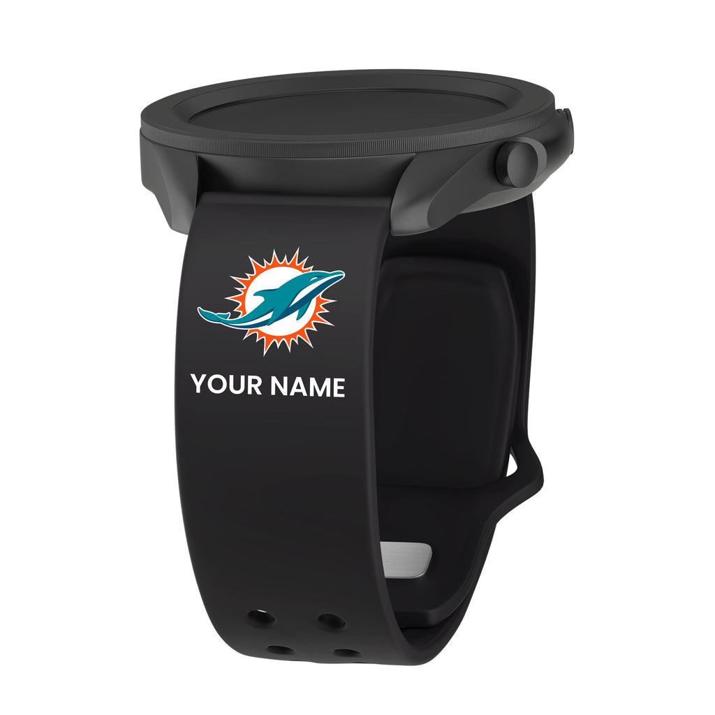 Miami Dolphins Silicone Apple Watch Band - Aqua