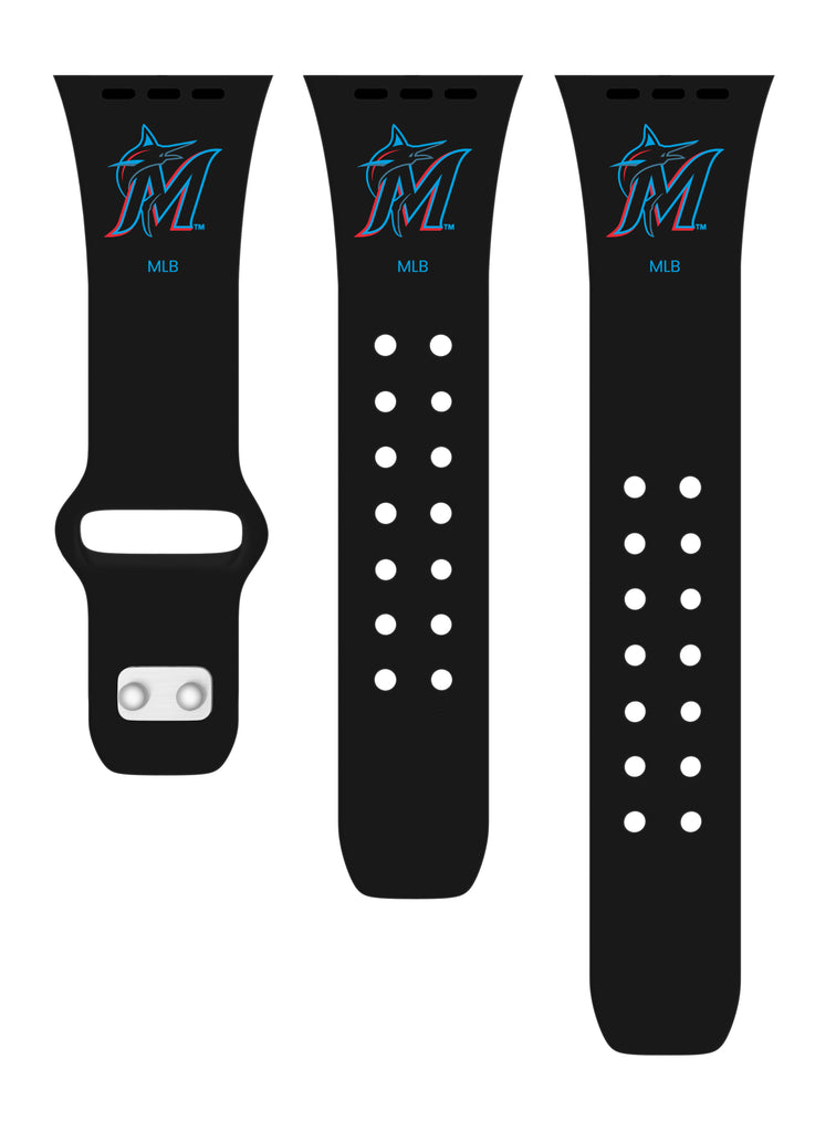 Miami Marlins Silicone Apple Watch Band - Affinity Bands