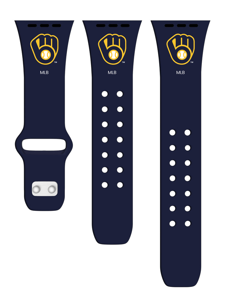 Milwaukee Brewers Silicone Apple Watch Band - Affinity Bands