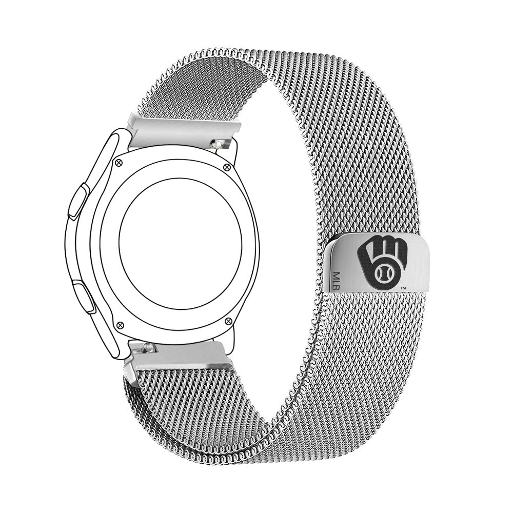 Milwaukee Brewers Quick Change Stainless Steel Watchband - AffinityBands