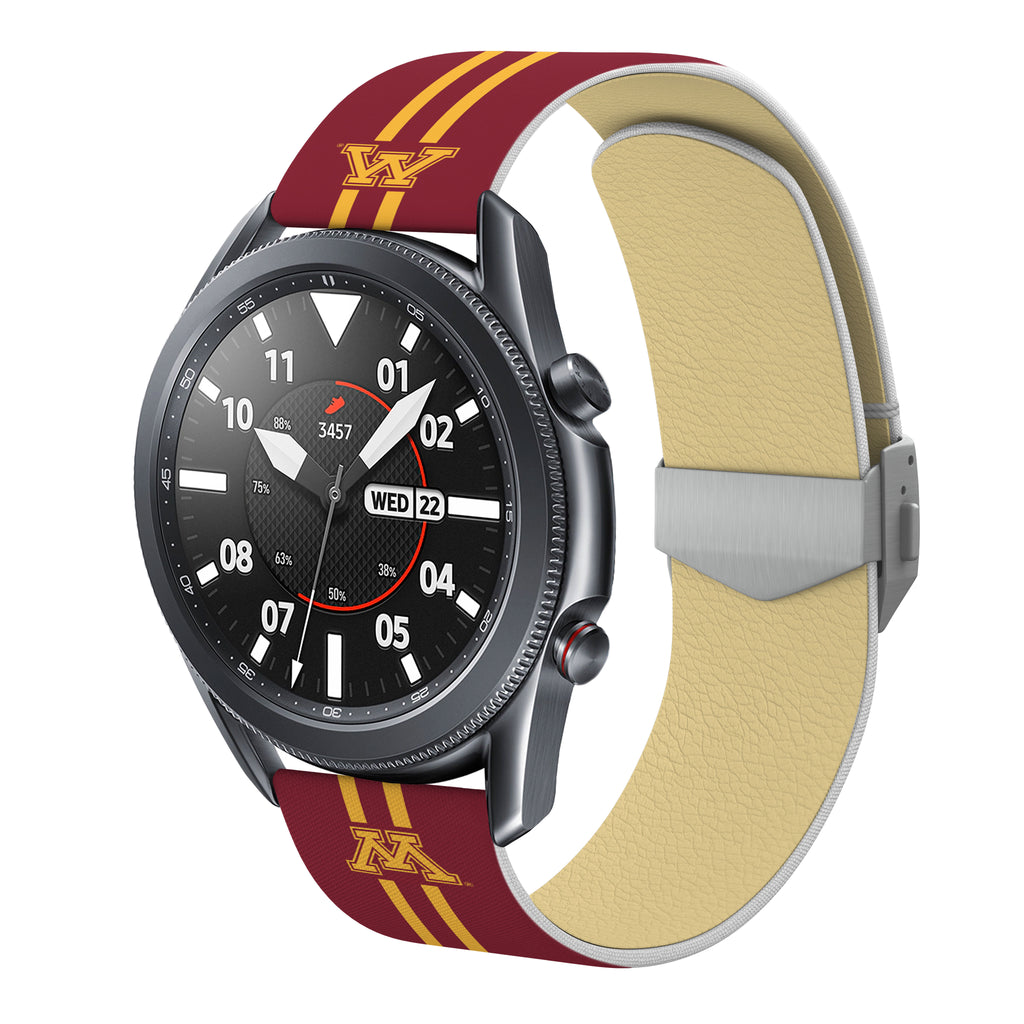 Minnesota Golden Gophers Full Print Quick Change Watch Band With Engraved Buckle - AffinityBands