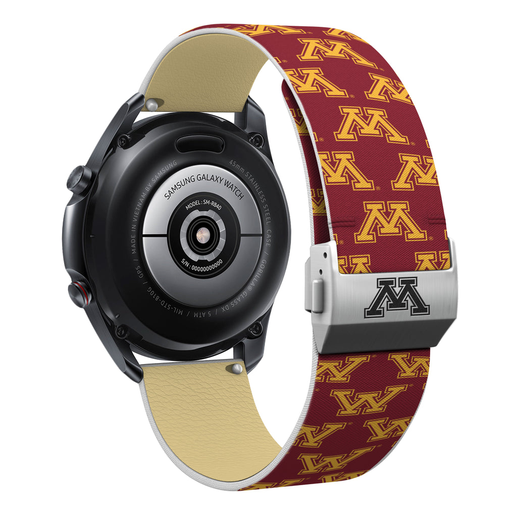 Minnesota Golden Gophers Full Print Quick Change Watch Band With Engraved Buckle - AffinityBands