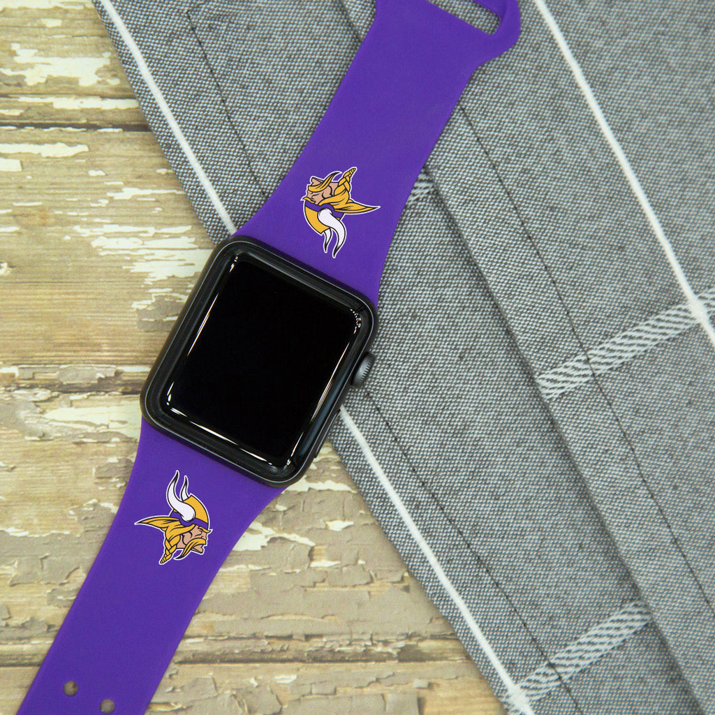 Purple Baltimore Ravens Silicone Apple Watch Band