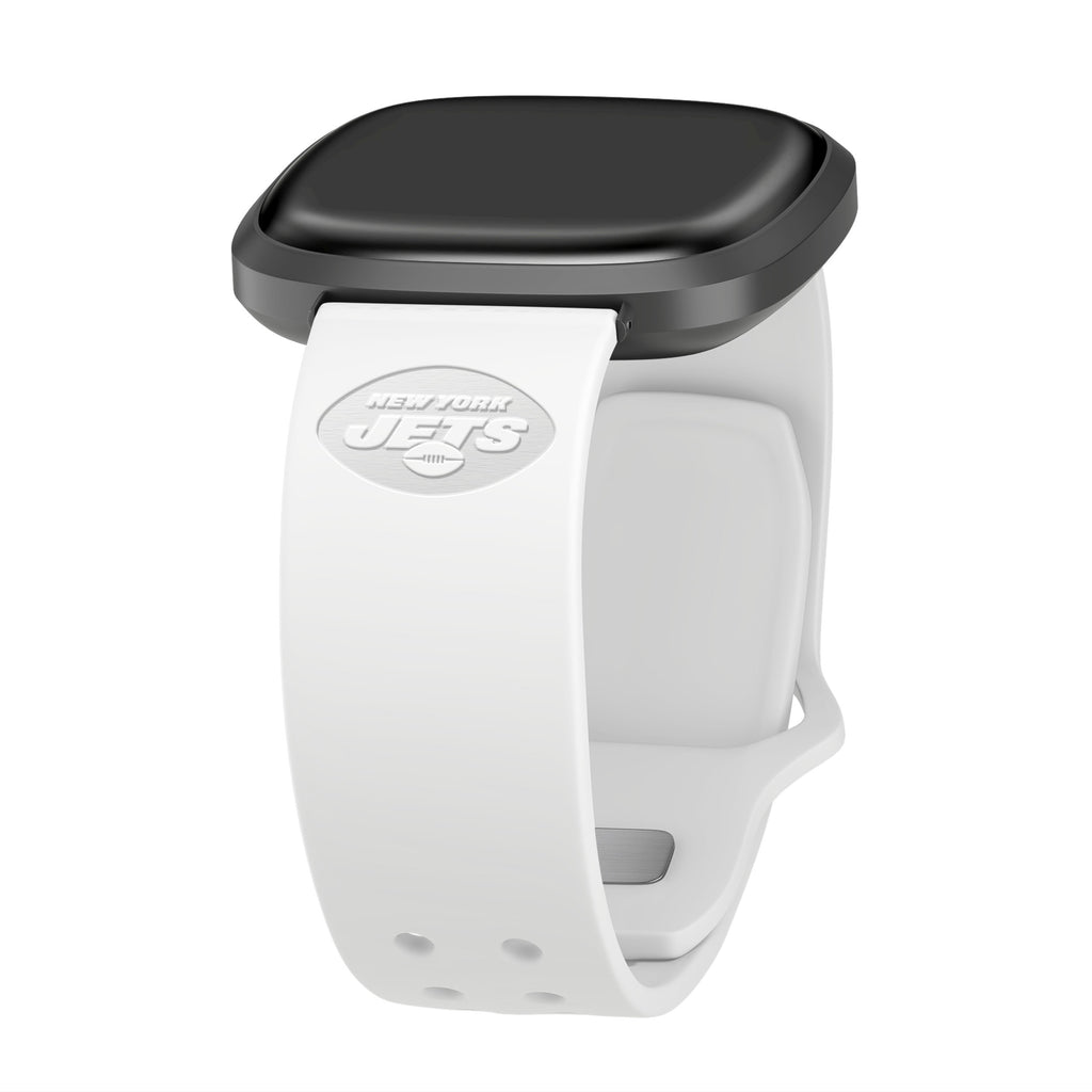 New York Jets Engraved Silicone Sport Fitbit Watch Band – Affinity