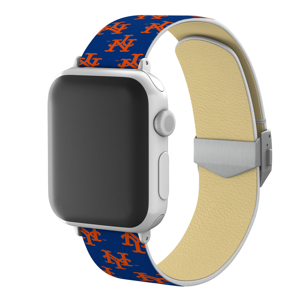 New York Mets Full Print Watch Band With Engraved Buckle - AffinityBands