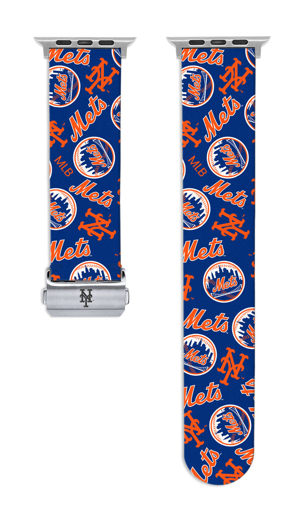 New York Mets Full Print Watch Band With Engraved Buckle - AffinityBands