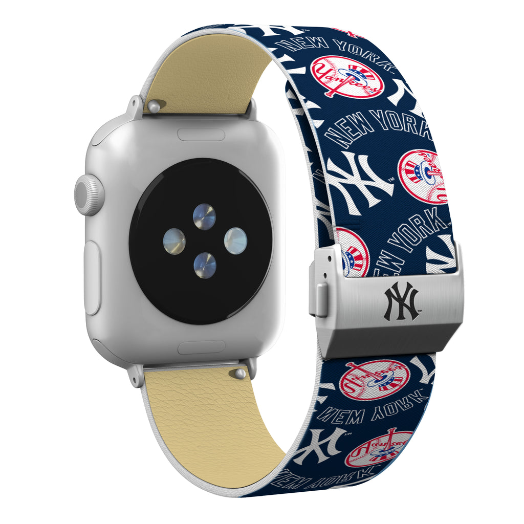 New York Yankees Full Print Watch Band With Engraved Buckle - AffinityBands