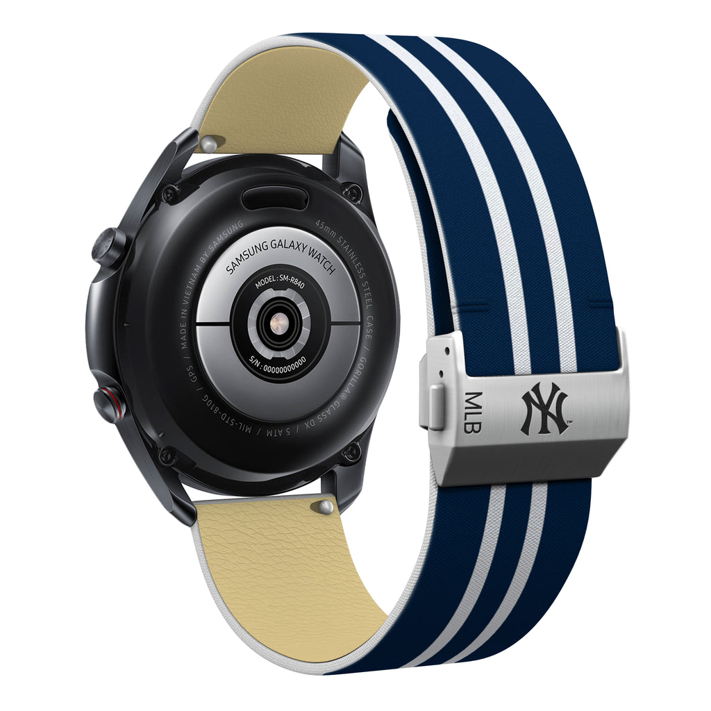 New York Yankees Full Print Quick Change Watch Band With Engraved Buckle - AffinityBands