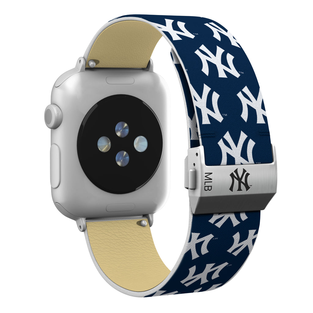 New York Yankees Full Print Watch Band With Engraved Buckle - AffinityBands