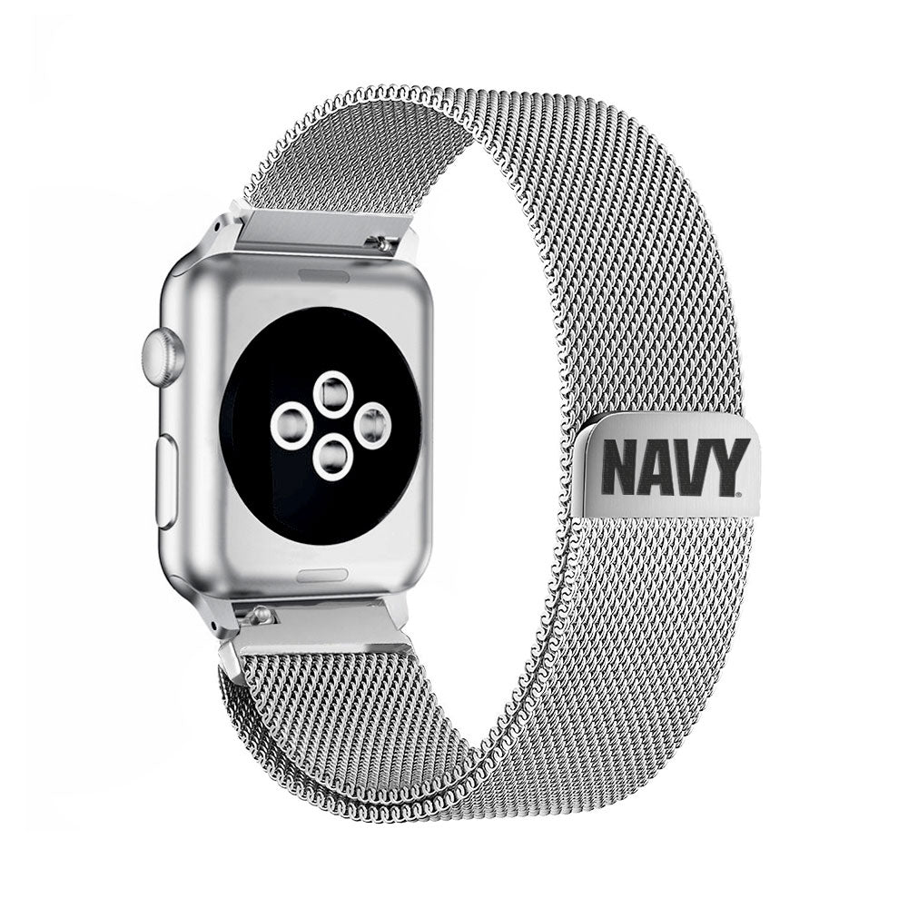 U.S. Navy Stainless Steel Apple Watch Band - AffinityBands