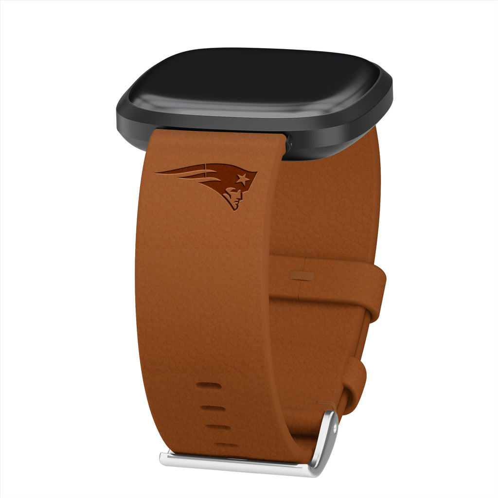 Artinian White New England Patriots Logo Silicone Apple Watch Band