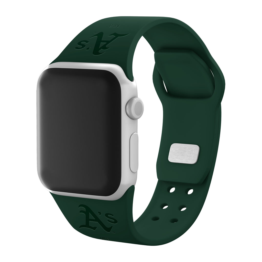 Oakland Athletics Engraved Silicone Apple Watch Band - Affinity Bands