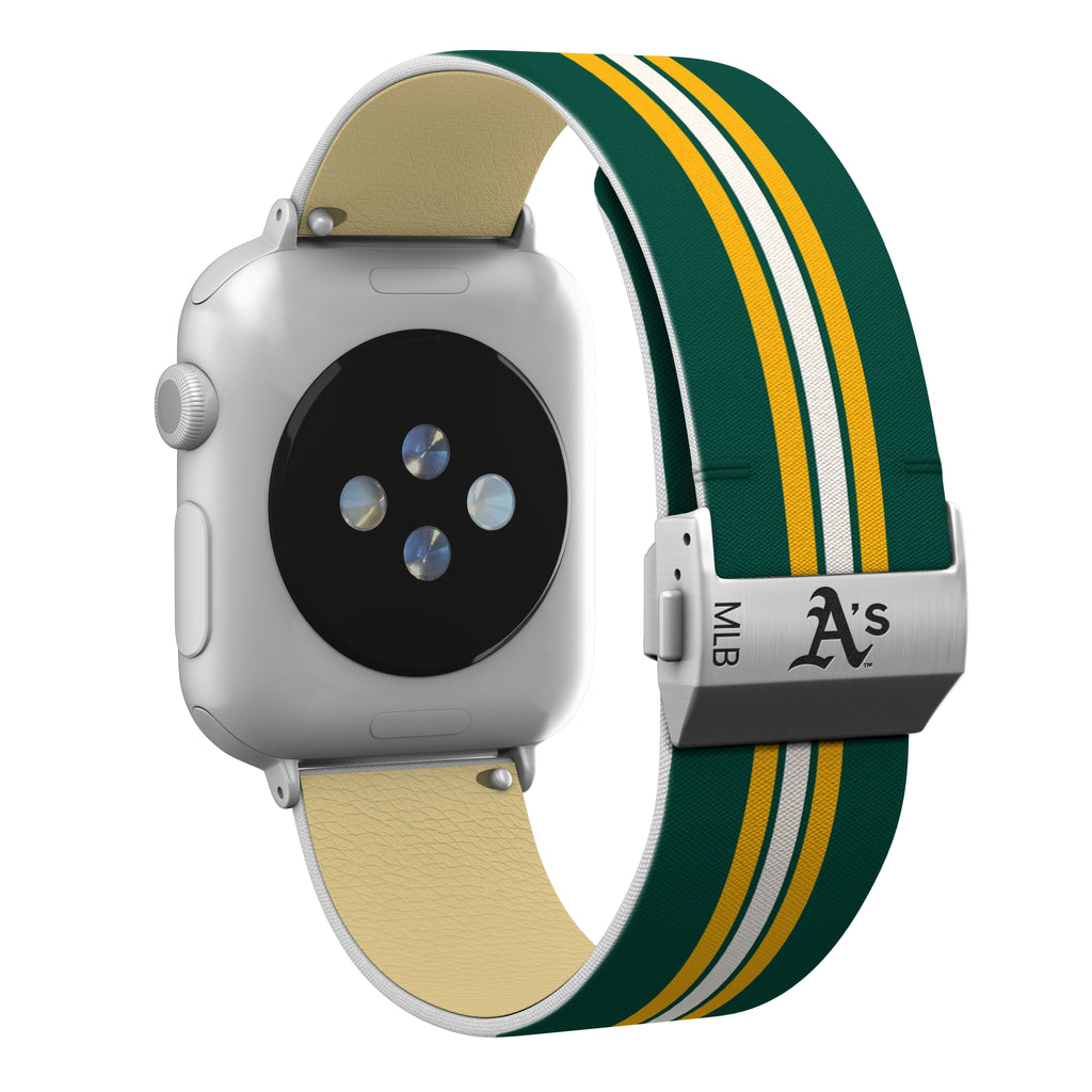 Oakland Athletics Full Print Watch Band With Engraved Buckle - AffinityBands