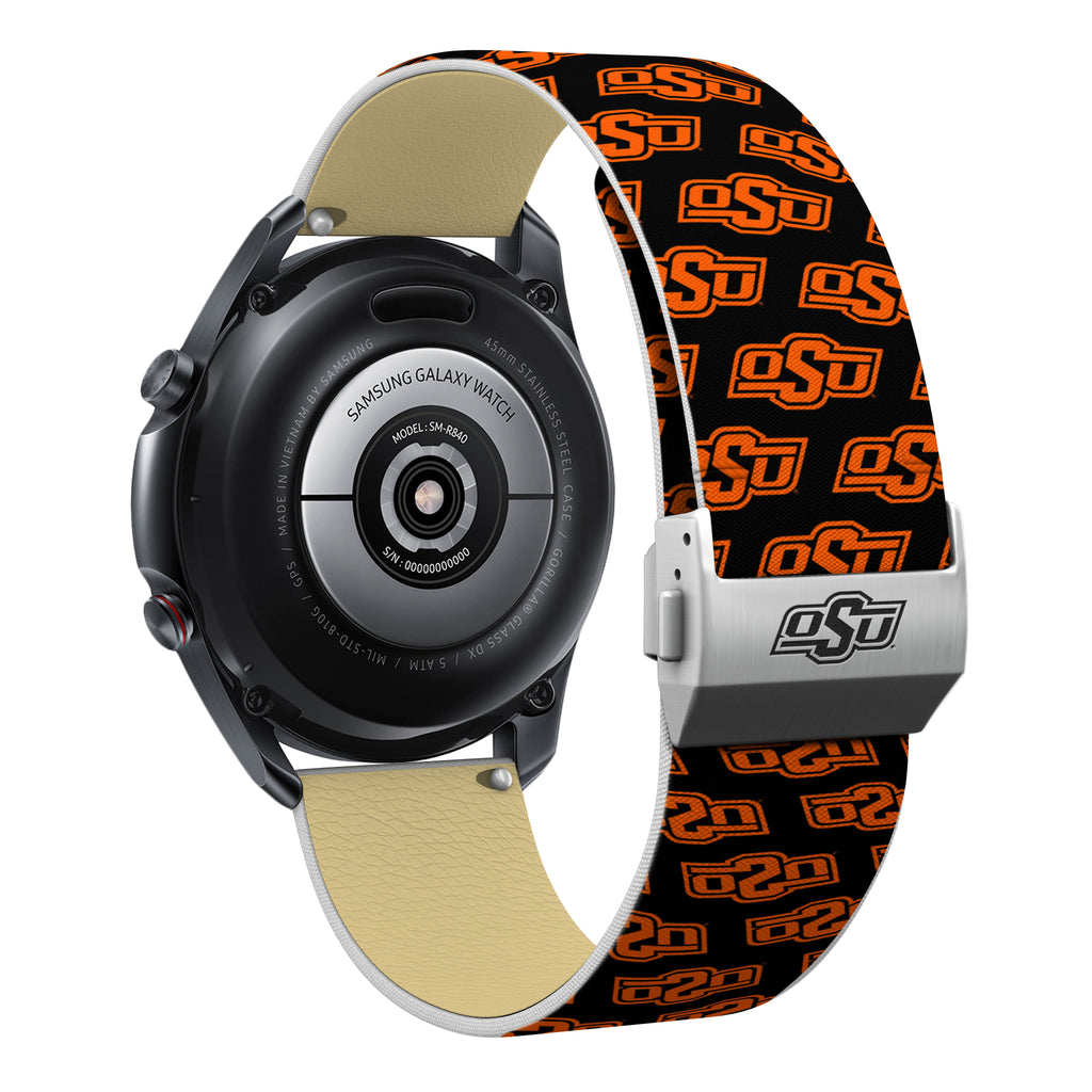 Oklahoma State Cowboys Full Print Quick Change Watch Band With Engraved Buckle - AffinityBands