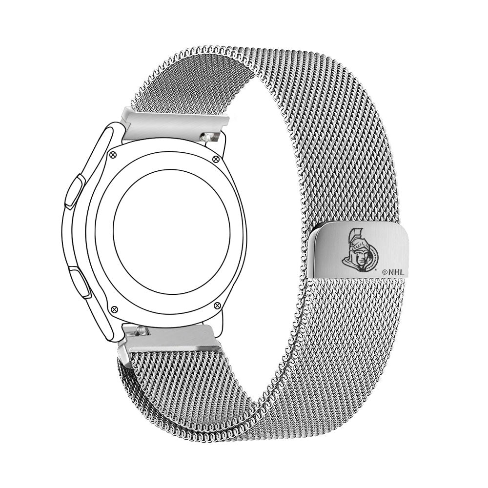 Ottawa Senators Quick Change Stainless Steel Watch Band - AffinityBands