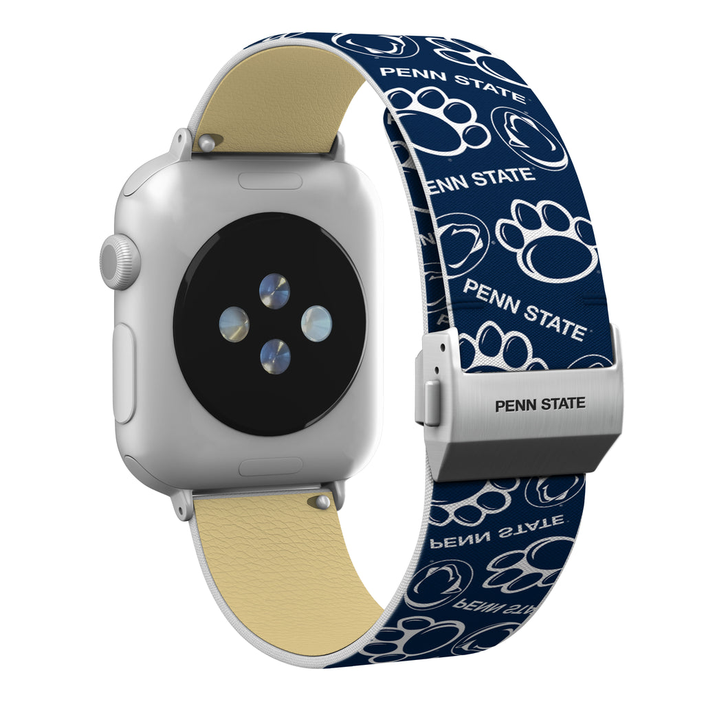 Penn State Nittany Lions Full Print Watch Band With Engraved Buckle - AffinityBands