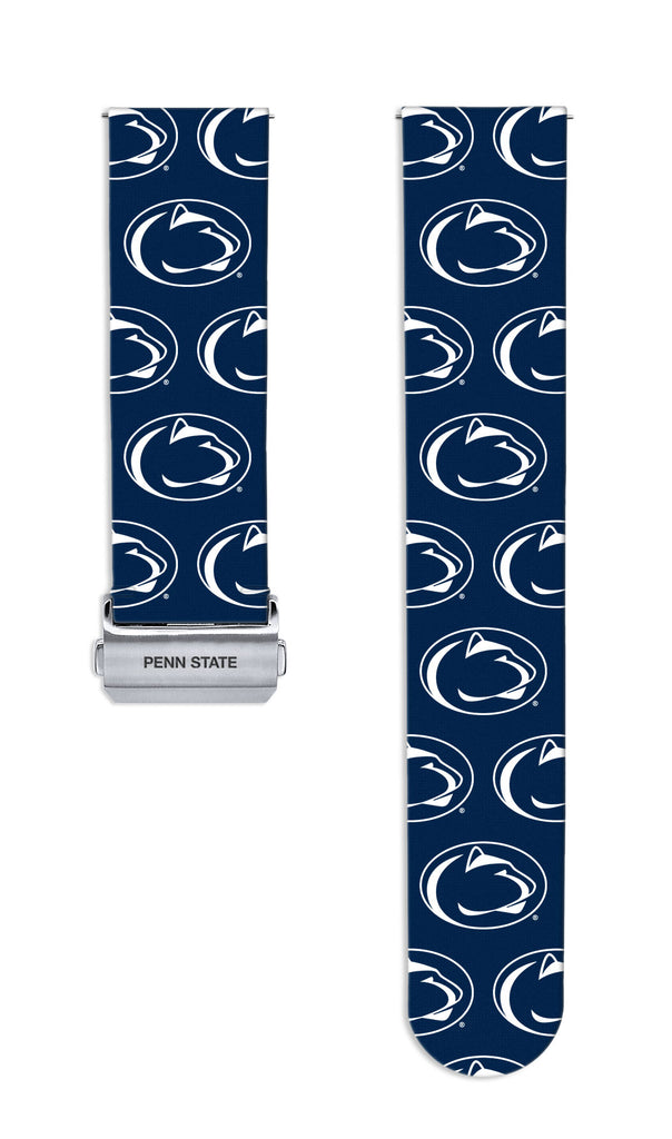 Penn State Nittany Lions Full Print Quick Change Watch Band With Engraved Buckle - AffinityBands