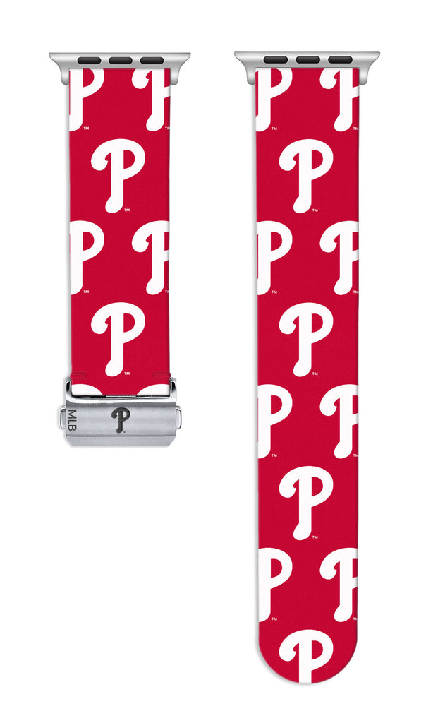 Philadelphia Phillies Full Print Watch Band With Engraved Buckle - AffinityBands